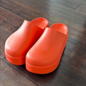 Women's Orange Slip-On Clogs